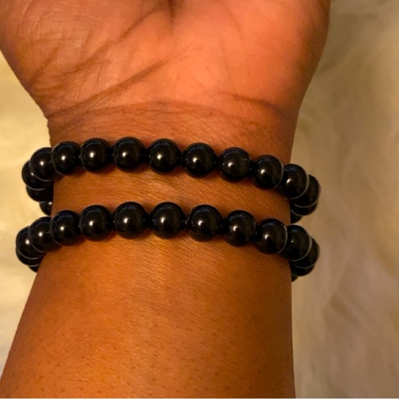 Gorgeous Black Beaded Bracelet! Ready to ship! - Picture 3 of 3